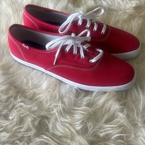 Keds Vibrant Red Canvas Shoes